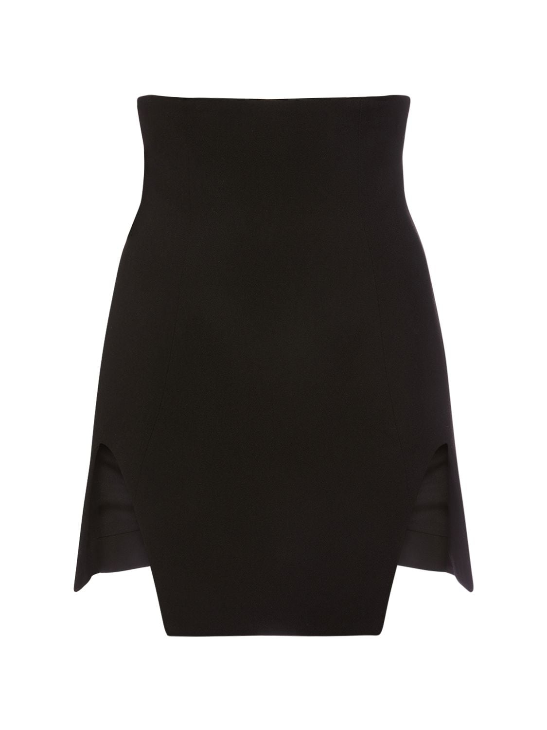 Wool Blend Jersey Cutout Mini Skirt - ALESSANDRO VIGILANTE - Modalova