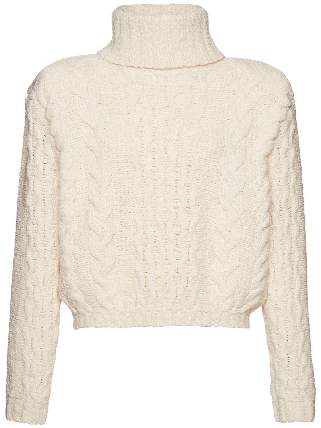 Cable Knit Wool Turtleneck Sweater - MAGDA BUTRYM - Modalova