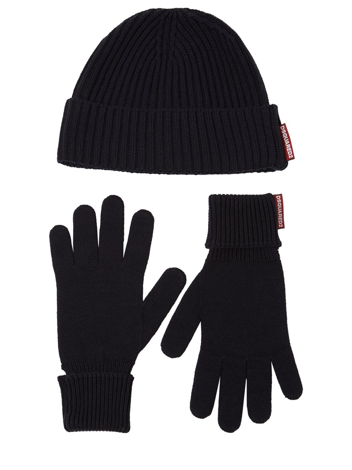 Knit Beanie & Gloves - DSQUARED2 - Modalova
