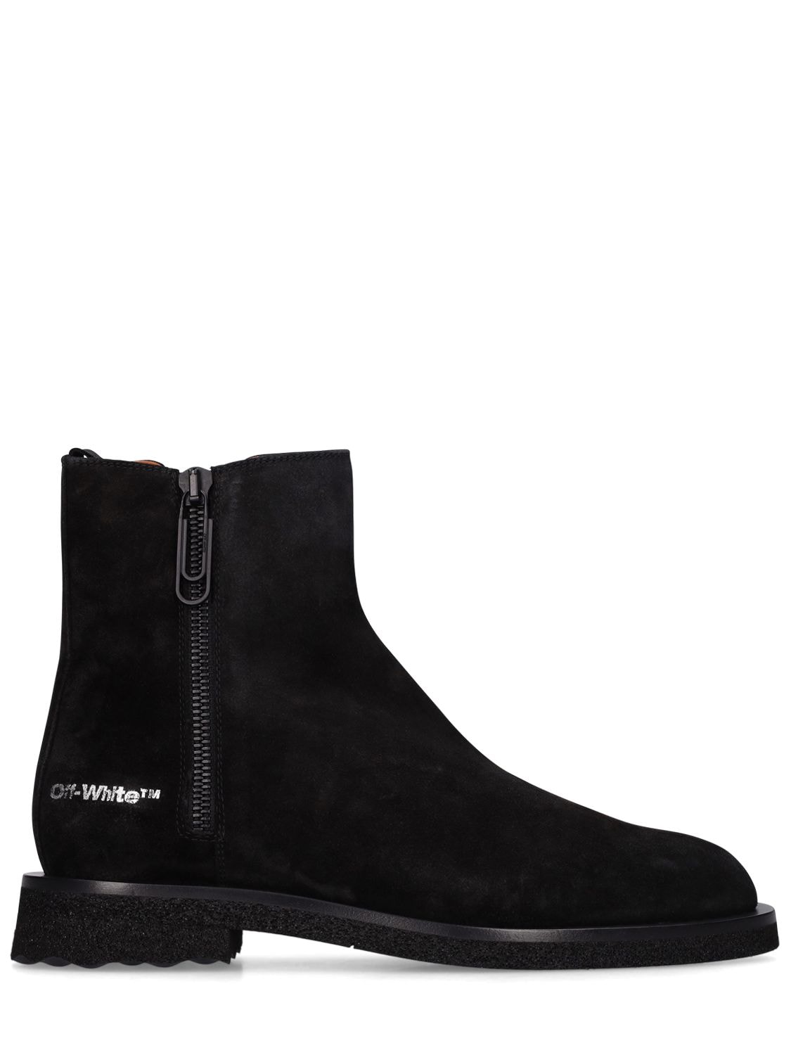Suede Spongesole Ankle Boots - OFF-WHITE - Modalova