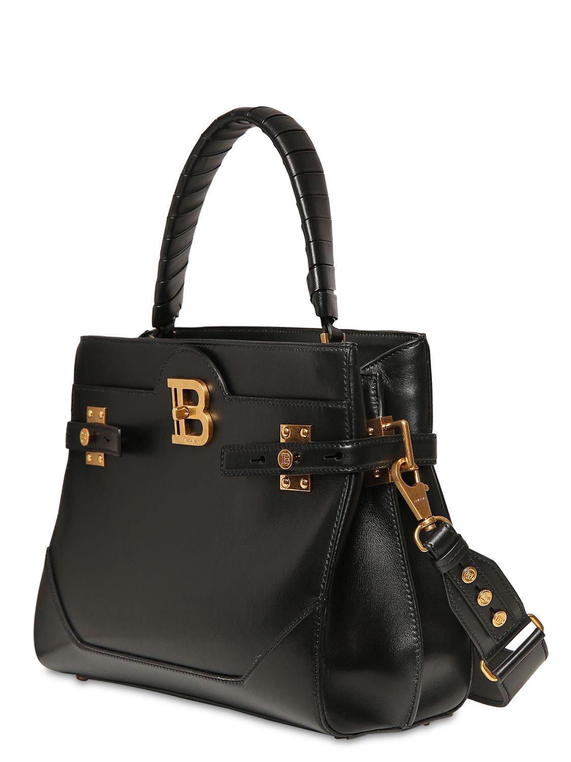 Bbuzz Smooth Leather Top Handle Bag - BALMAIN - Modalova
