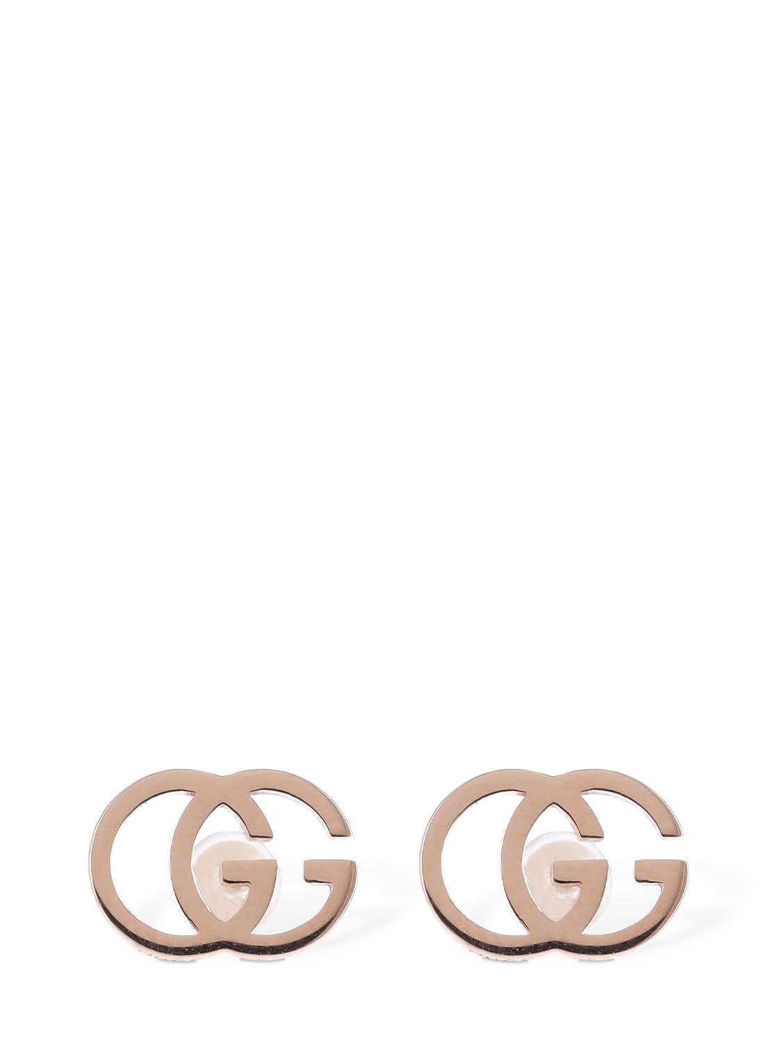 Kt Gold Interlocking G Earrings - GUCCI - Modalova