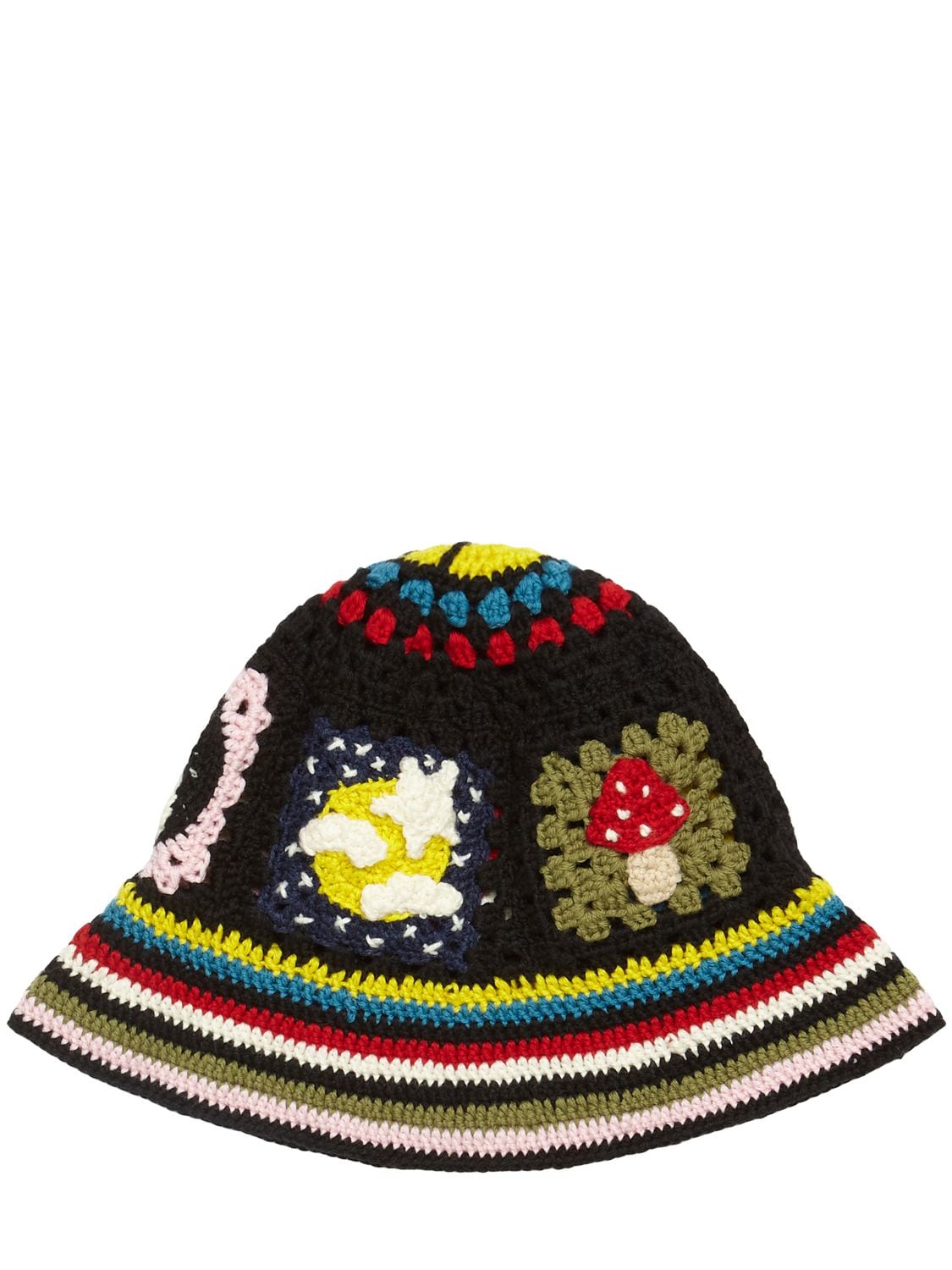 Northern Vibes Knit Crochet Bucket Hat - ALANUI - Modalova