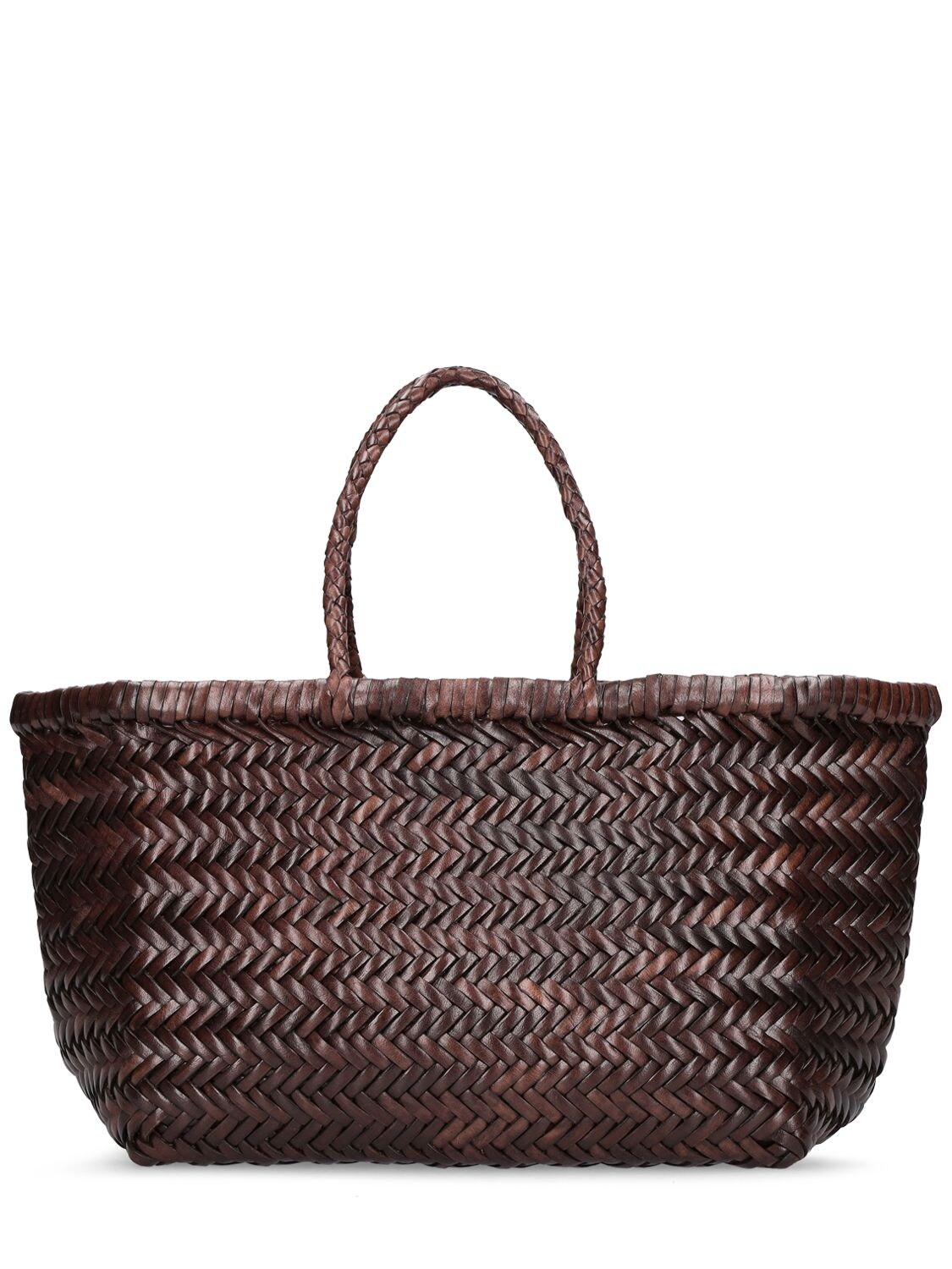 Triple Jump Small Leather Basket Bag - DRAGON DIFFUSION - Modalova