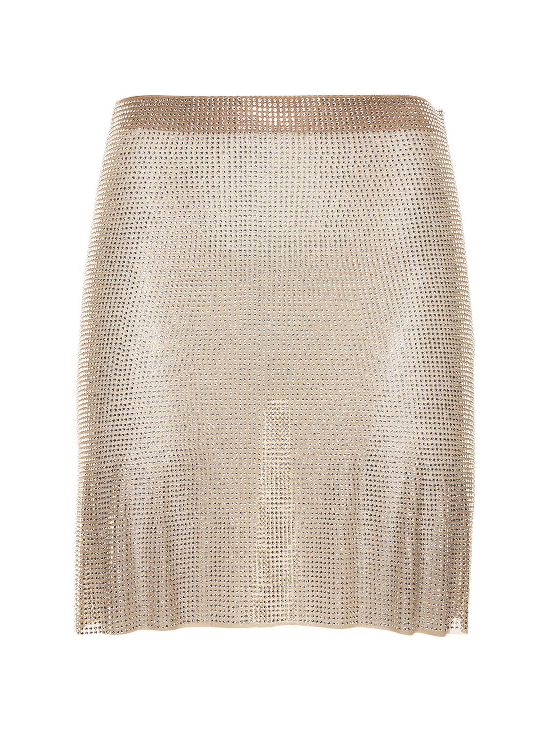 Embellished Jersey Mini Skirt - GIUSEPPE DI MORABITO - Modalova