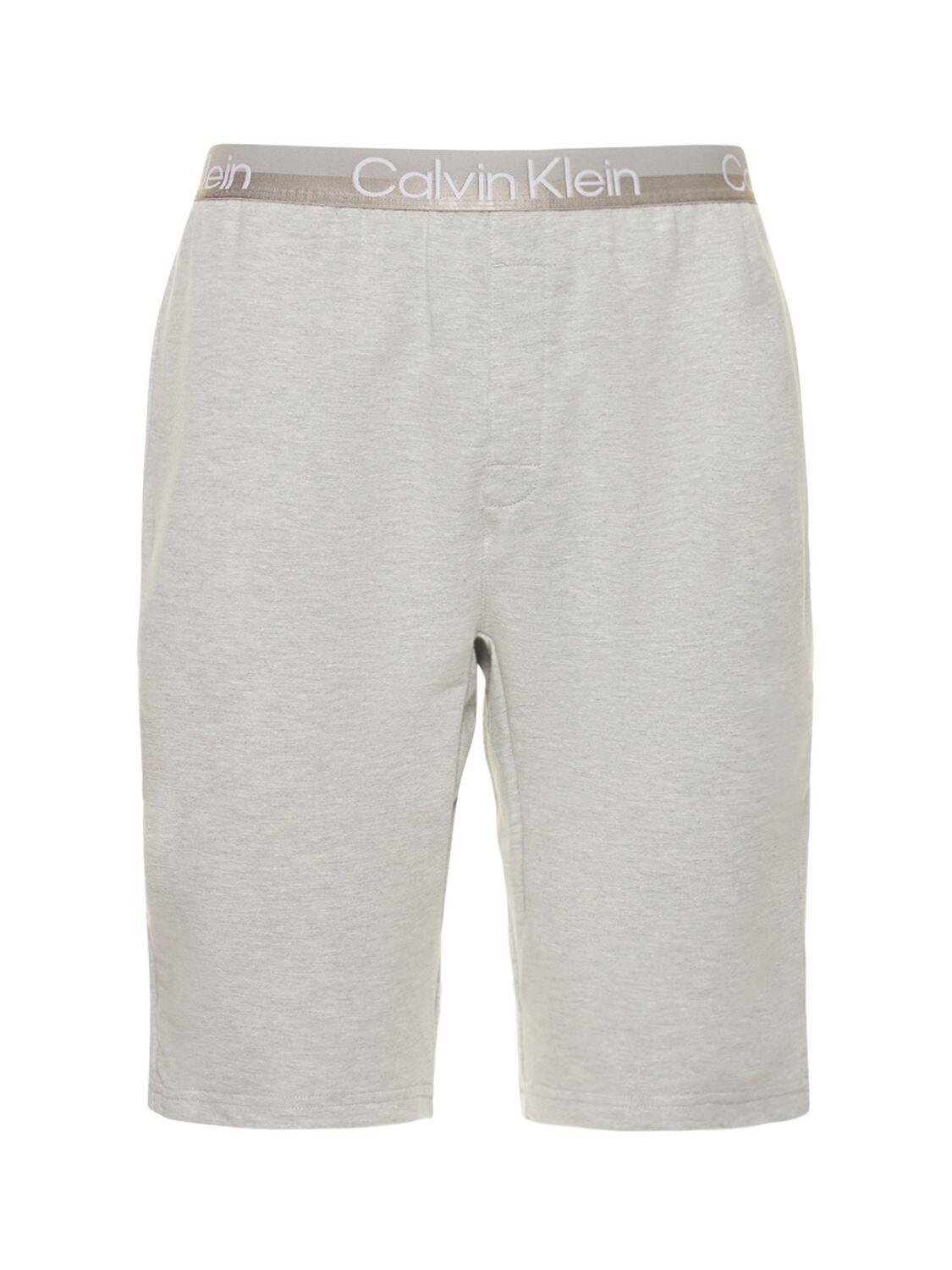 Logo Band Cotton Blend Sleep Shorts - CALVIN KLEIN UNDERWEAR - Modalova