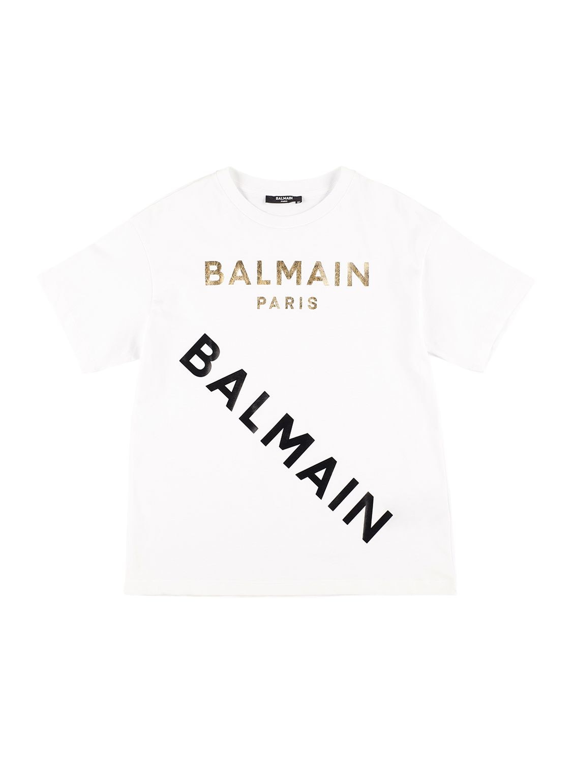 T-shirt Aus Baumwolljersey Mit Logodruck - BALMAIN - Modalova