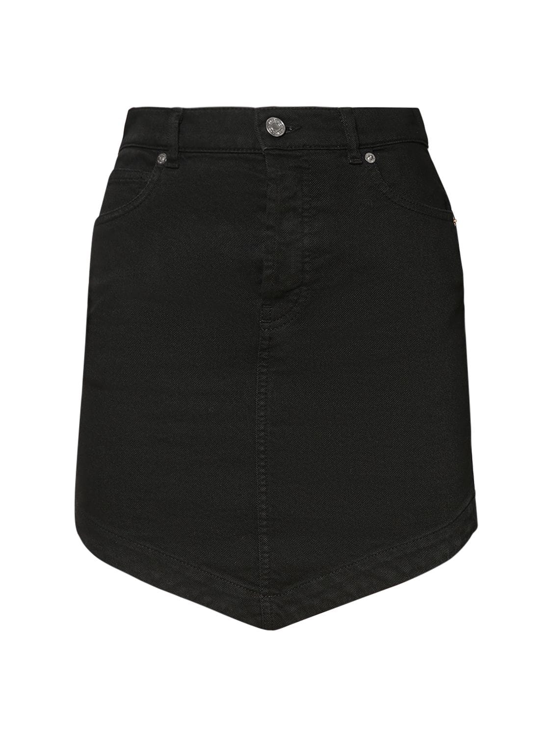 Asymmetric Cotton Denim Mini Skirt - ALEXANDRE VAUTHIER - Modalova