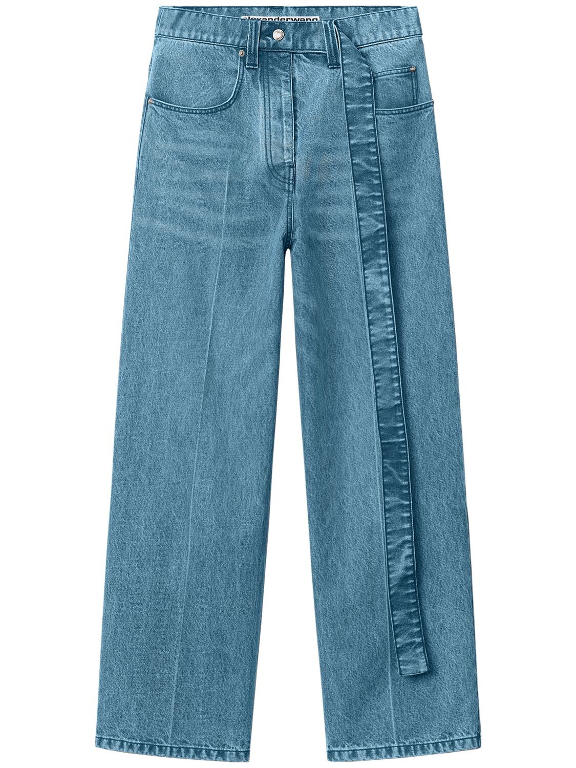 Mujer Jeans Raver De Denim De Algodón Con Cinturón 24 - ALEXANDER WANG - Modalova