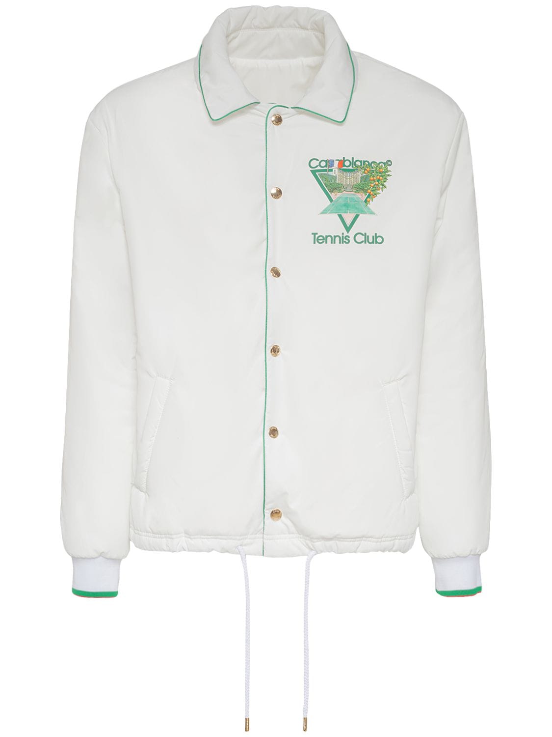 Tennis Club Print Tech Shirt Jacket - CASABLANCA - Modalova