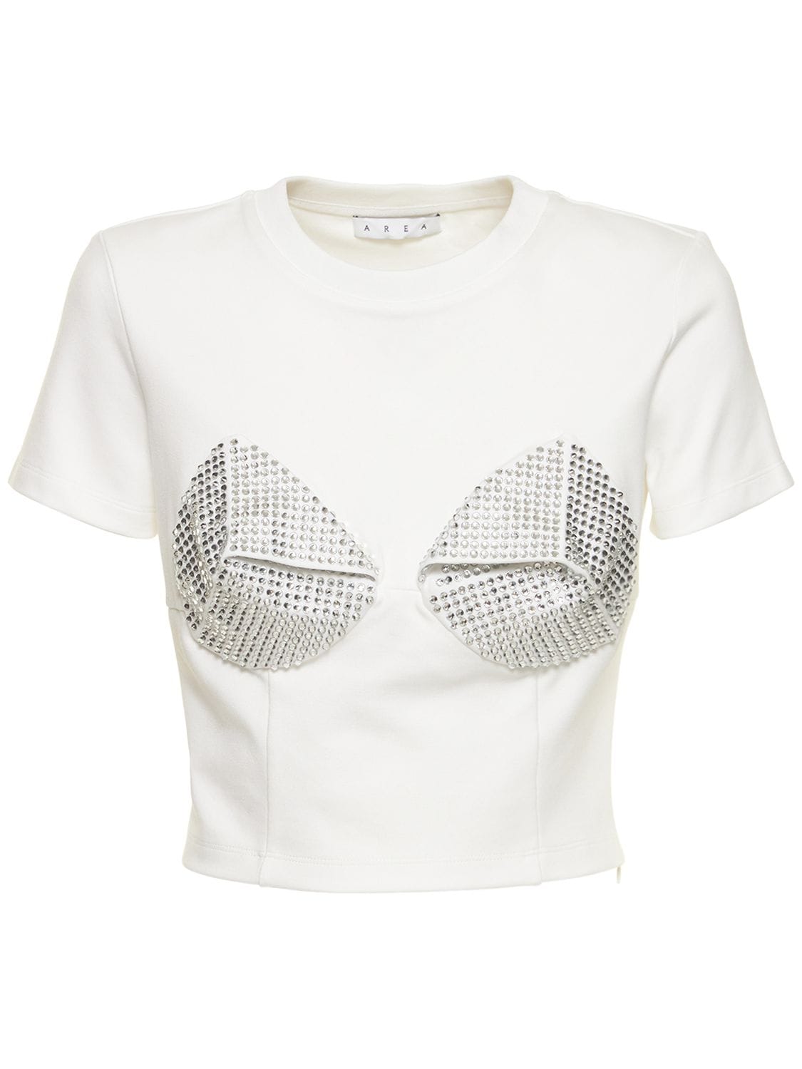 Embellished Pyramid Cup T-shirt - AREA - Modalova