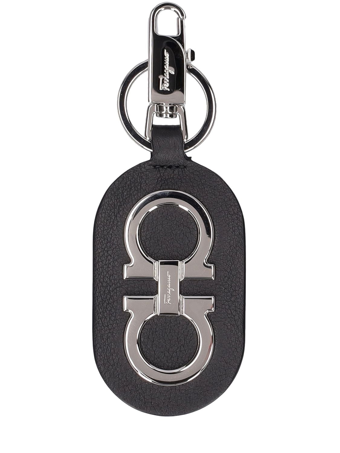 Schlüsselanhänger Aus Leder Mit Logo - FERRAGAMO - Modalova