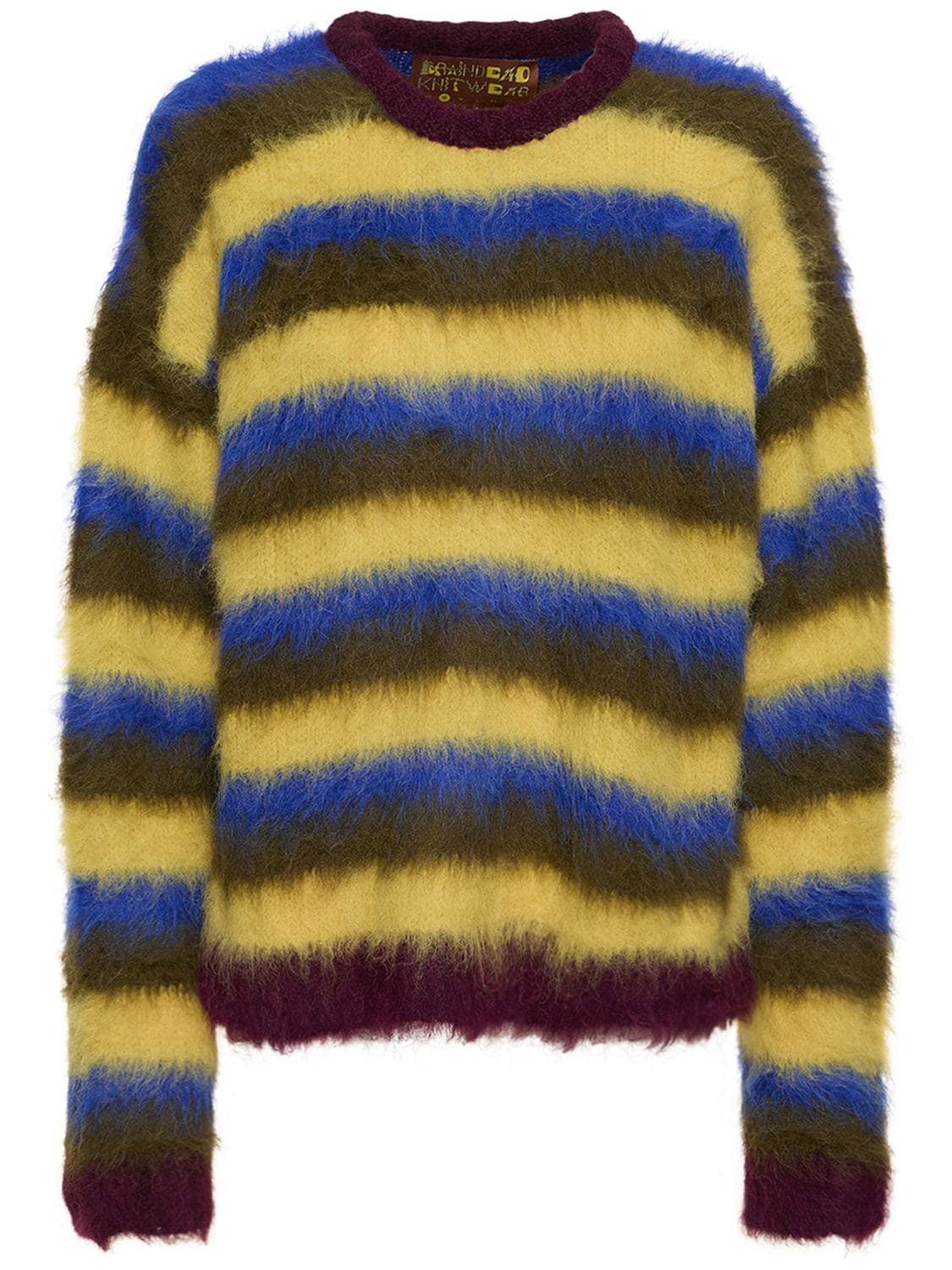 Striped Alpaca Blend Crewneck Sweater - BRAIN DEAD - Modalova