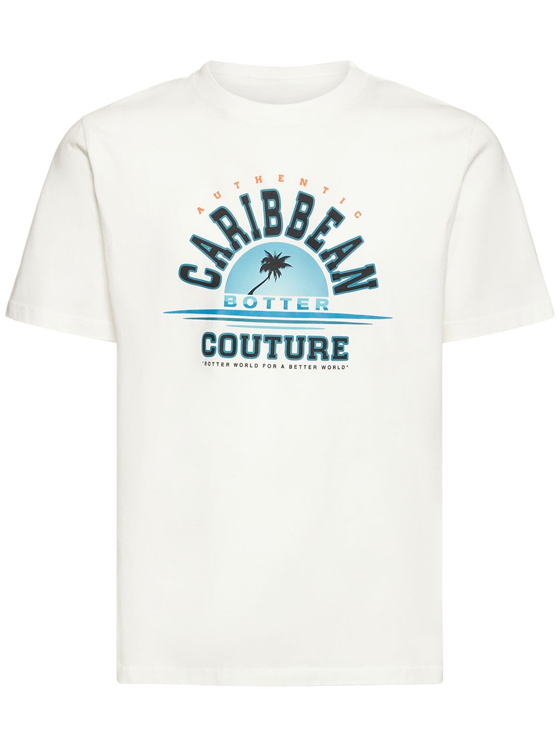 Caribbean Couture Printed Cotton T-shirt - BOTTER - Modalova