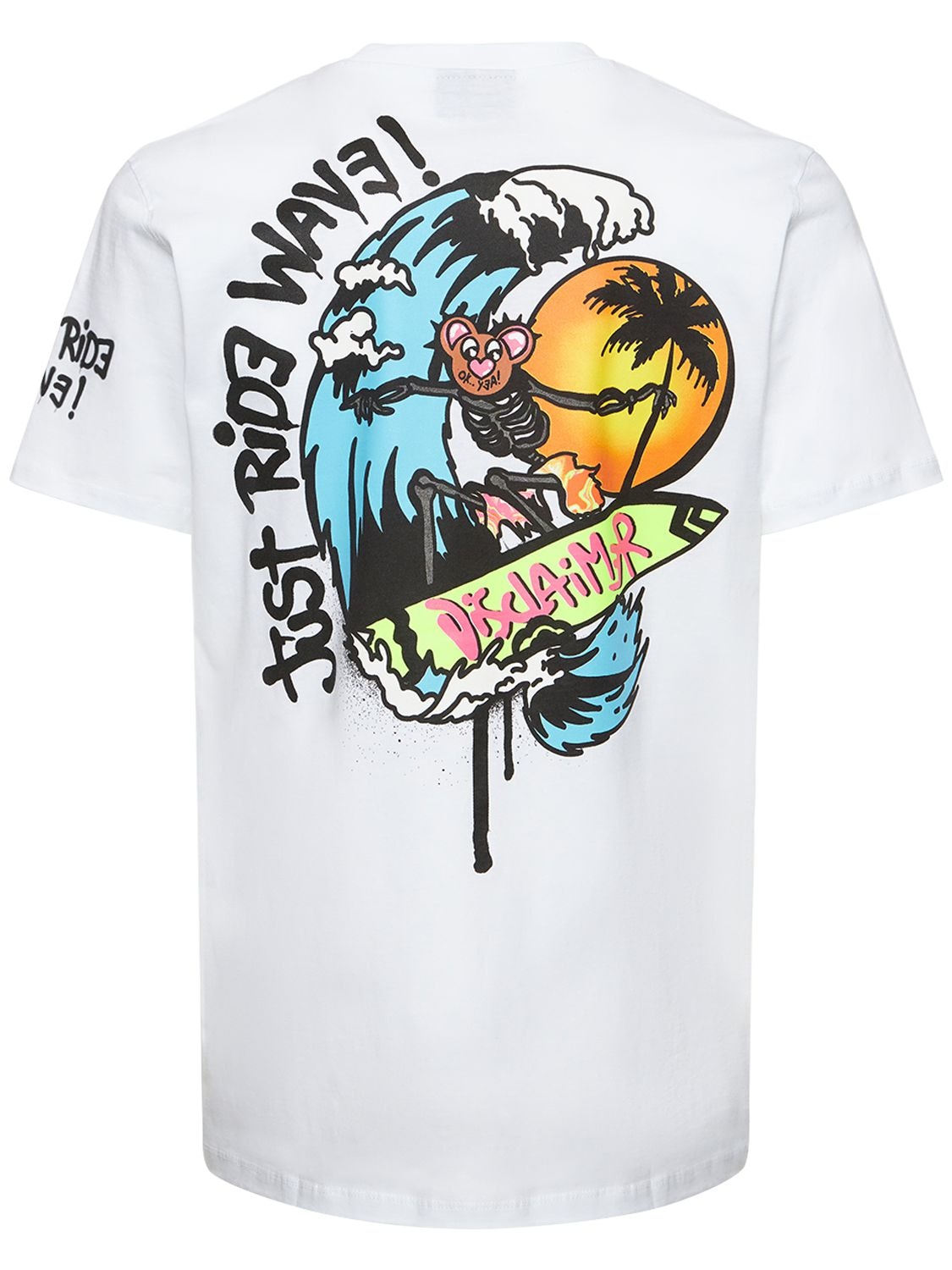 Surf Logo Cotton T-shirt - DISCLAIMER - Modalova