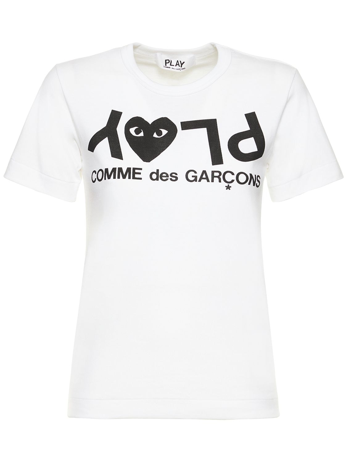 T-shirt Aus Baumwolljersey Mit Logodruck - COMME DES GARÇONS PLAY - Modalova
