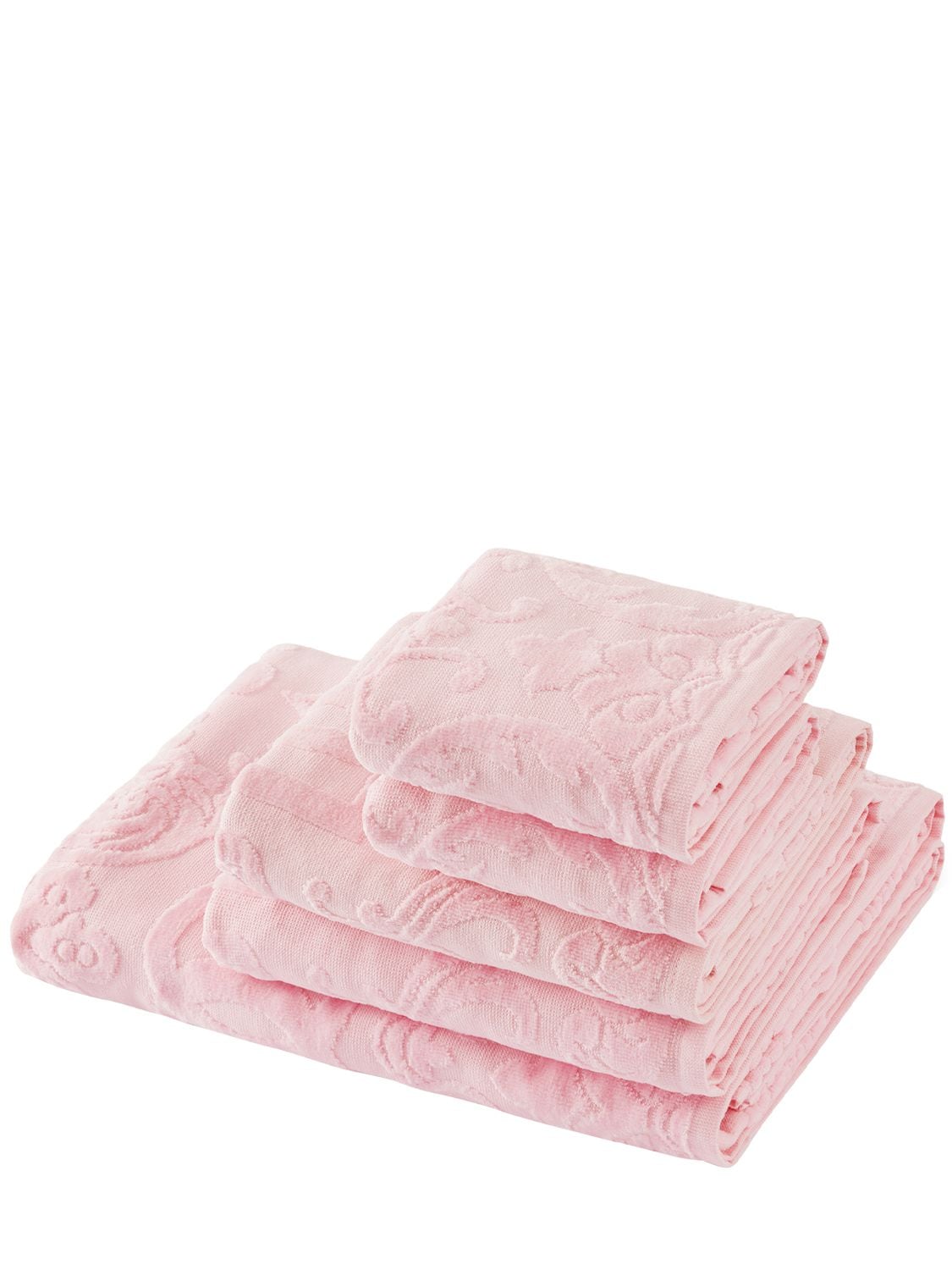 Set Of 5 Cotton Jacquard Towels - DOLCE & GABBANA - Modalova