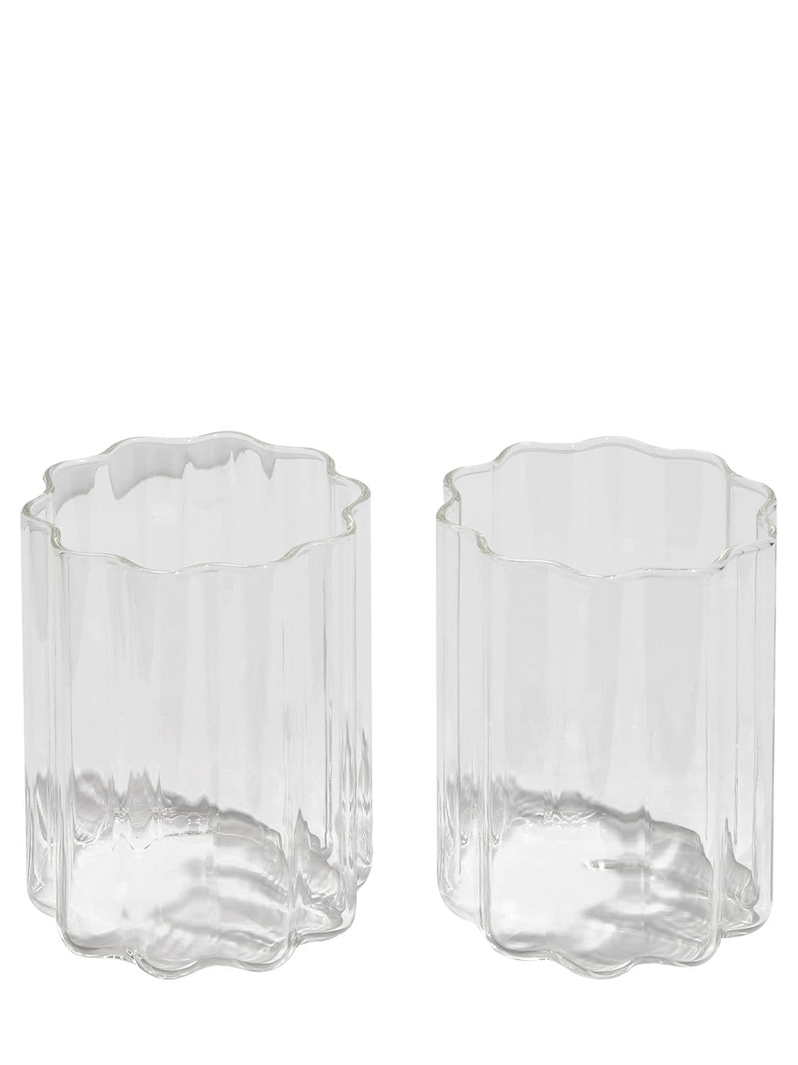 Set Of 2 Wave Glasses - FAZEEK - Modalova