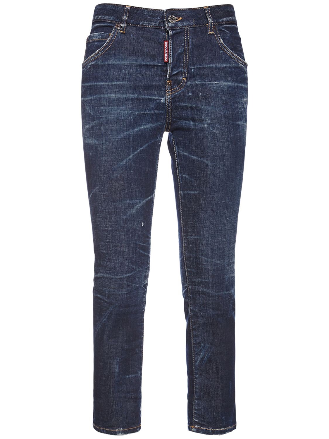 Mujer Jeans Cropped De Denim 34 - DSQUARED2 - Modalova