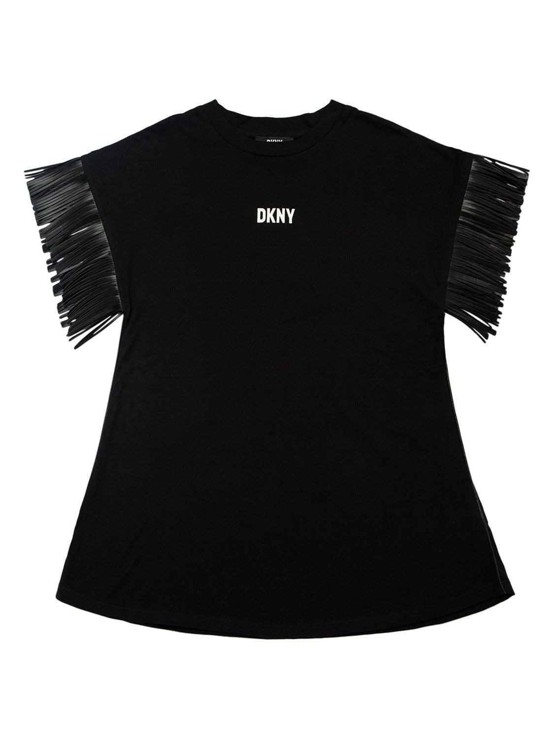 Niña Vestido De Jersey De Algodón Con Logo Estampado 8a - DKNY - Modalova