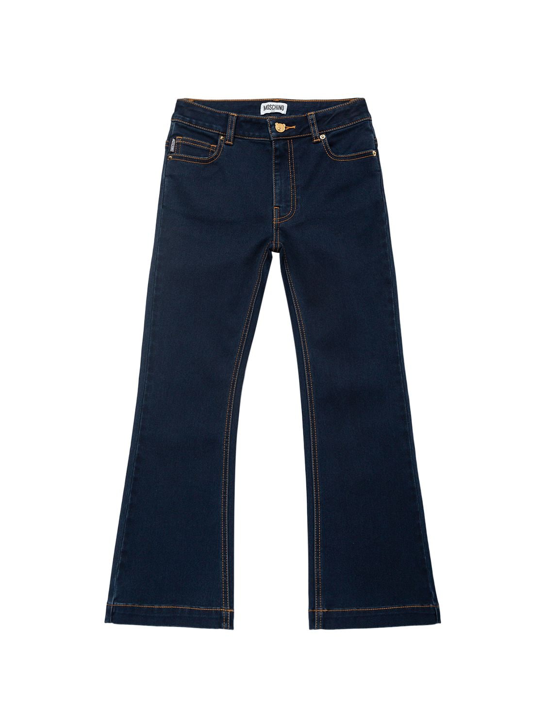 Jeans In Denim Di Cotone Stretch - MOSCHINO - Modalova