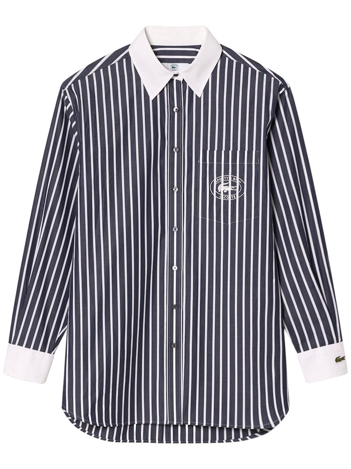 Striped Poplin Shirt - SPORTY & RICH - Modalova
