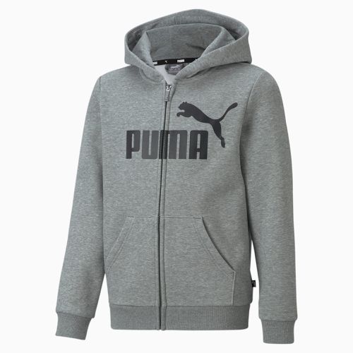 Felpa con zip integrale Essentials+ Big Logo da ragazzo, /Erica - PUMA - Modalova