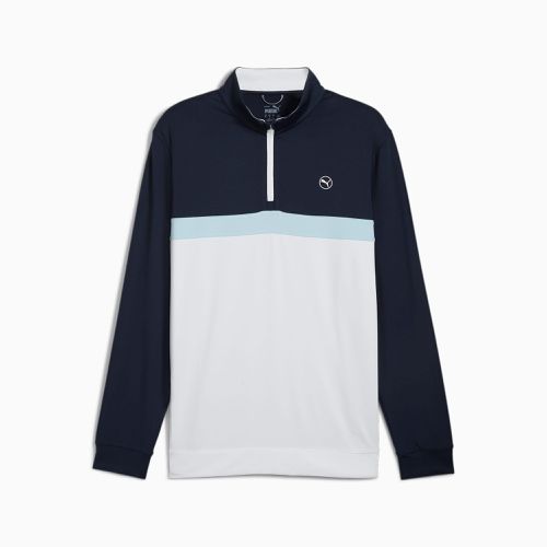 Pure Colourblock Golfshirt mit viertellangem Reißverschluss Herren, /, Größe: L, Kleidung - PUMA - Modalova