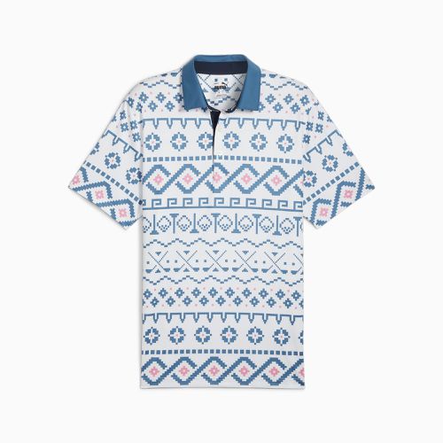 Fair Isle Golf Bedrucktes Poloshirt Herren, /, Größe: S, Kleidung - PUMA - Modalova