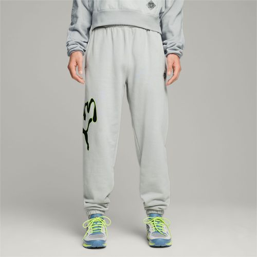 X Perks And Mini Graphic Sweatpants, Flat Light Grey, size Large - PUMA - Modalova