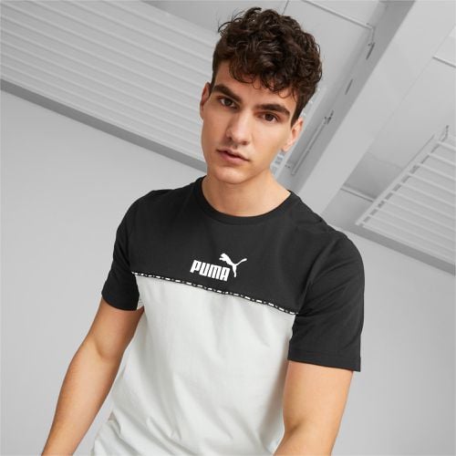 Essentials Block Tape T-Shirt Herren, , Größe: L, Kleidung - PUMA - Modalova