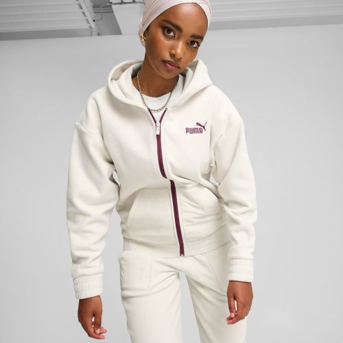 ESS ELEVATED Hoodie mit durchgehendem Reißverschluss Für Damen, , Größe: L, Kleidung - PUMA - Modalova