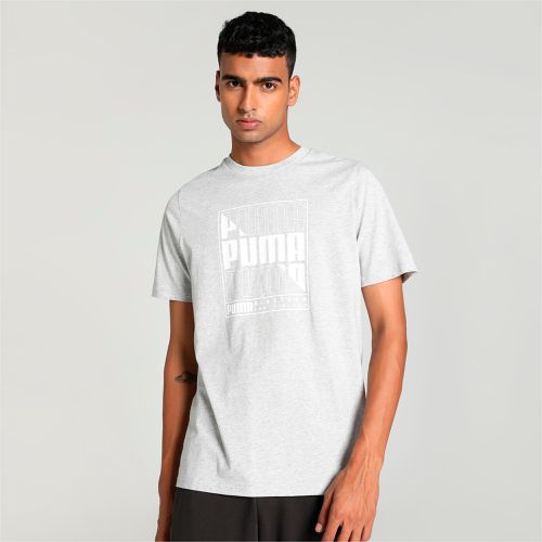 Graphics Box Men's T-Shirt, Light Grey Heather, size Large - PUMA - Modalova