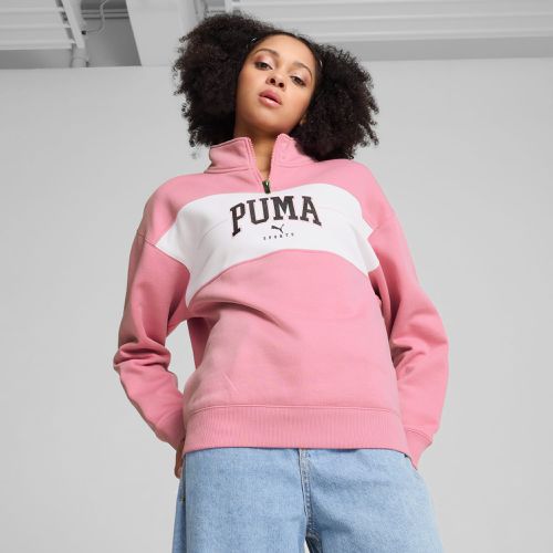 Felpa con cappuccio e zip a un quarto SQUAD da, /Altro - PUMA - Modalova