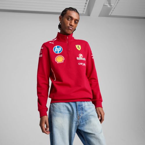 Scuderia Ferrari Hp 2025 Team Quarter-Zip Sweatshirt Men, , size 3XL - PUMA - Modalova