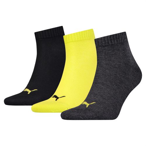 Unisex Quarter Plain Socks 3 Pack, /, size 12-14 - PUMA - Modalova