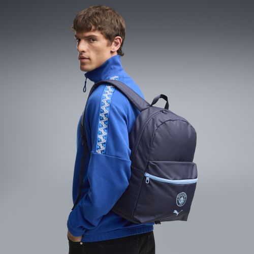 Manchester City Essentials Backpack (22L) in Blue - PUMA - Modalova