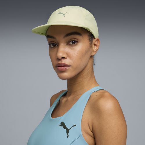 Essentials Running 5 Panel Cap in Green - PUMA - Modalova