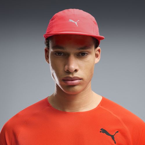 Essentials Running 5 Panel Cap in Red - PUMA - Modalova