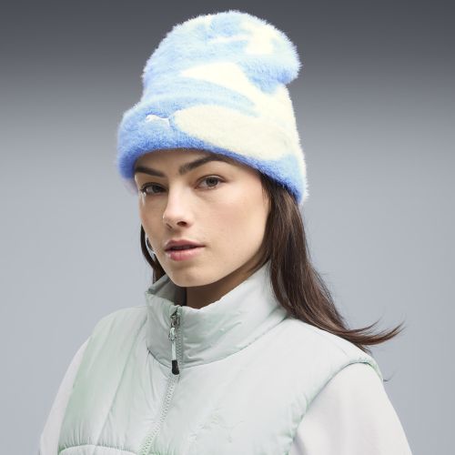 Brushed Printed Mid Crown Beanie in Blue - PUMA - Modalova