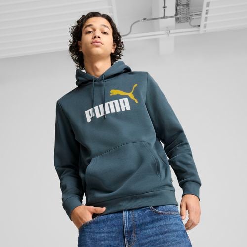 Sudadera con capucha Essentials+ Big Logo bicolor para hombre - PUMA - Modalova