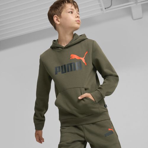 Sudadera con capucha Essentials+ Big Logo bicolor juvenil - PUMA - Modalova