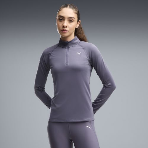 RUN VELOCITY CLOUDSPUN Quarter-Zip Top Women in Gray | Size Medium - PUMA - Modalova