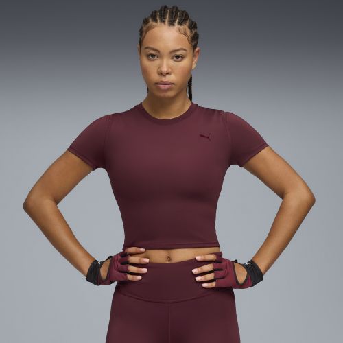 T-shirt da training SHAPE da donna, Abbigliamento, Rosso, S - PUMA - Modalova