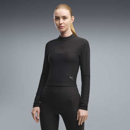 Maglia a maniche lunghe con zip CLOUDSPUN da donna, Accessori, Nero, S - PUMA - Modalova