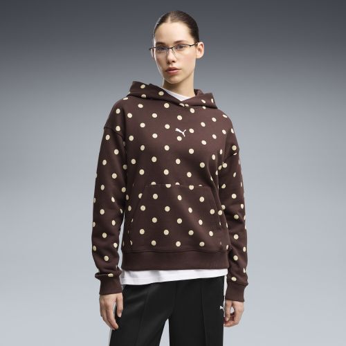Relaxed Hoodie Women in Brown | Size Large - PUMA - Modalova