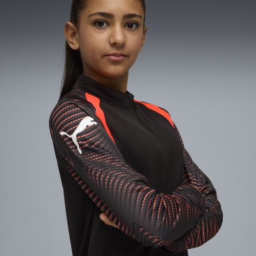 Top da calcio con zip corta individualFINAL per ragazzi, Accessori, Nero, 15-16Y - PUMA - Modalova