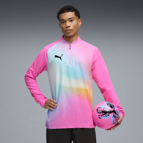 Top da calcio con zip Individual Lightspeed Ultimate da uomo, Accessori, Rosa, 3XL - PUMA - Modalova