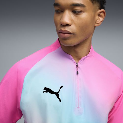 Top da calcio con zip Individual Lightspeed Ultimate da uomo, Accessori, Rosa, S - PUMA - Modalova