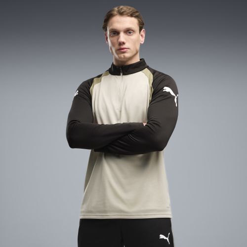 IndividualFINAL Slim Long Sleeve Quarter-Zip Top Men in Beige | Size Large - PUMA - Modalova